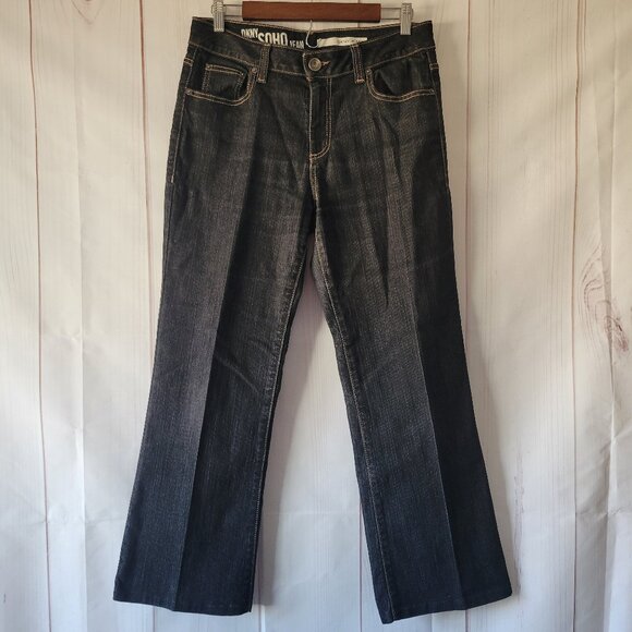 DKNY SOHO Jeans, Women’s 12, Embroidered Pockets and Button Detail, Cotton Jeans - Picture 1 of 14